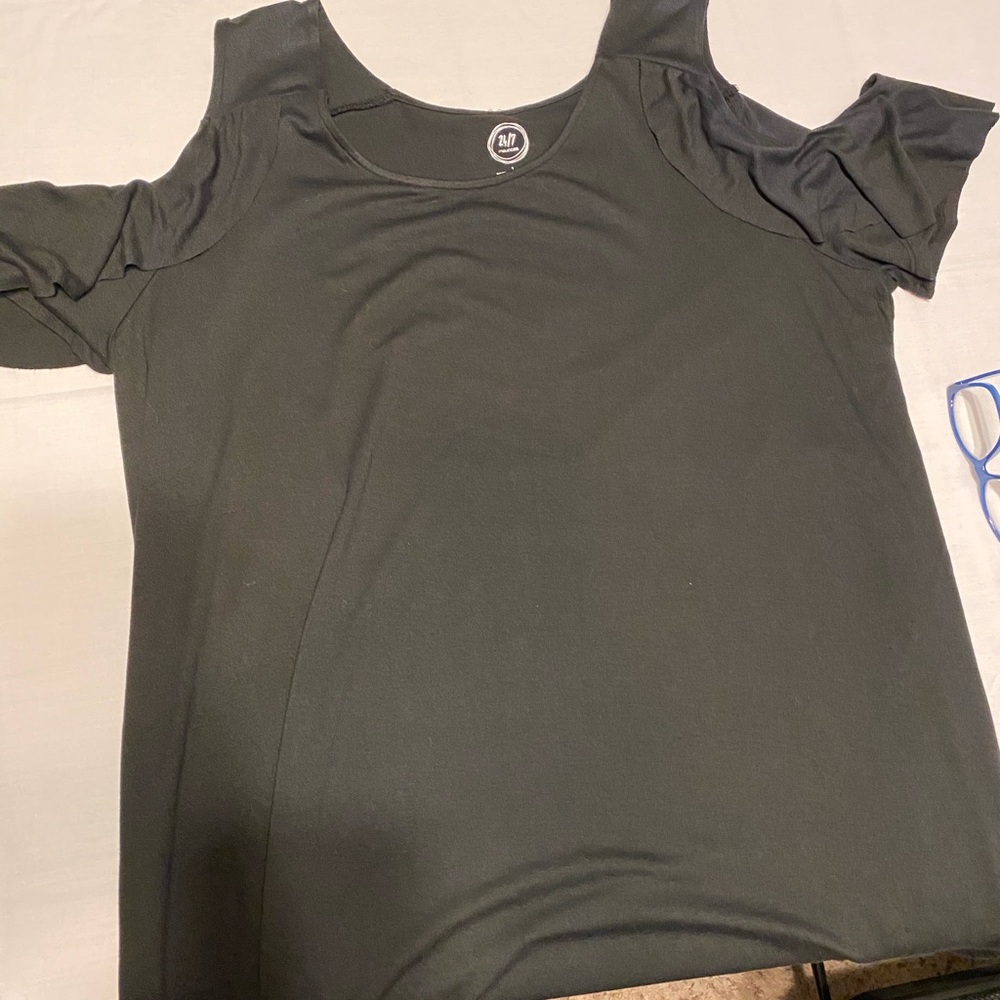 Maurices 24/7 Black Cold Shoulder Dress